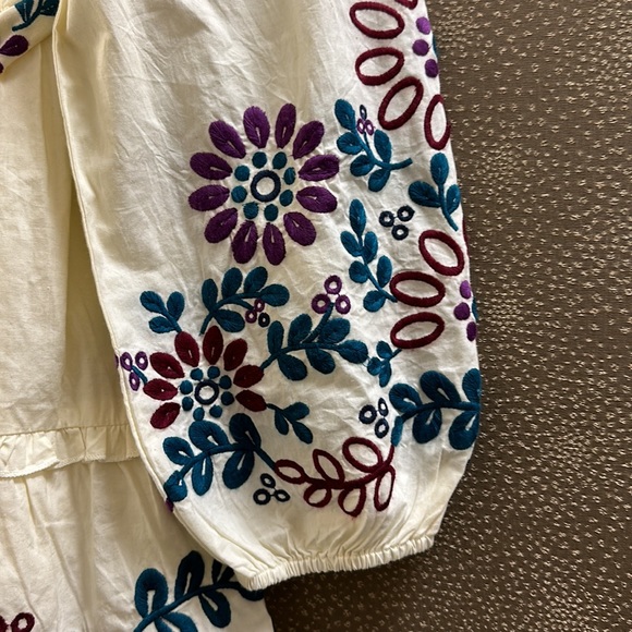 🔥🔥🔥NEW Anthropologie Roller Rabbit Belted Balloon Sleeves Naema Dress - Picture 8 of 13